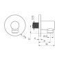 Hansa Coudes - Coude mural, noir mat 5118017333