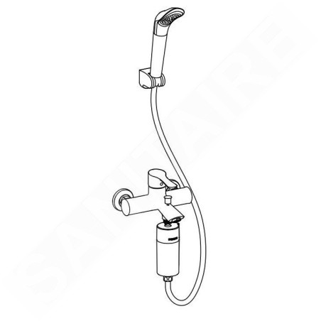 Philips Douches - Filtre de douche pour robinetterie de douche, chrome AWP1775CH/10