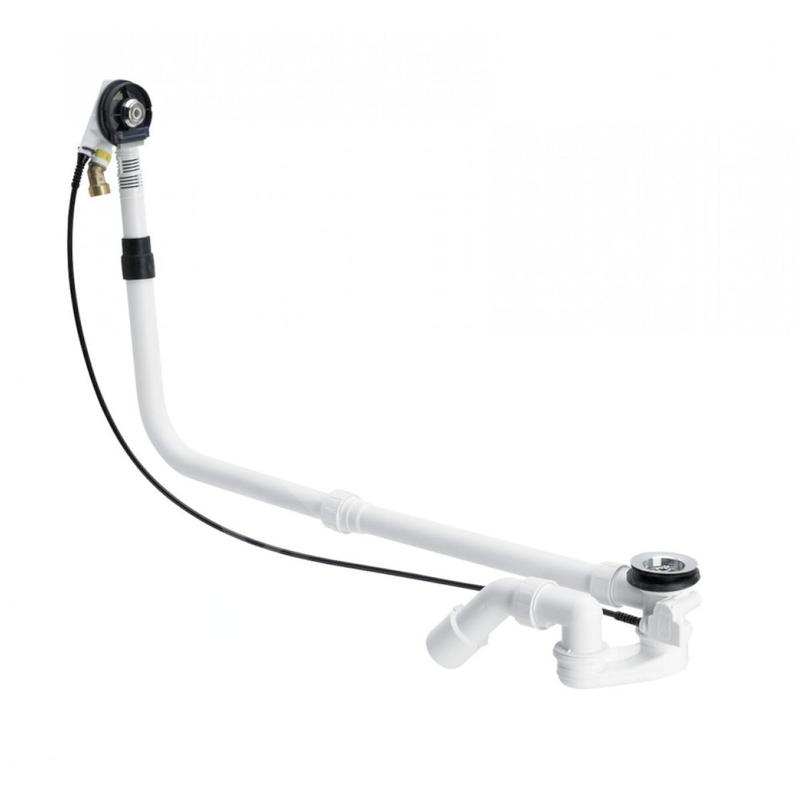 Bette Accessoires - Garniture de vidage et remplissage par le trop-plein, câble bowden, longueur 1070mm, chrome B607-901