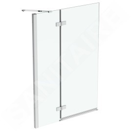 Ideal Standard i.Life - Paroi de baignoire, deux battants, 1000 mm, gauche, silver bright / verre clair T4887EO