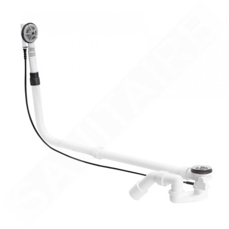 Bette Accessoires - Garniture de vidage et trop-plein, câble bowden, longueur 1070mm, chrome B603-901