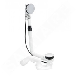Bette Accessoires - Garniture de vidage et trop-plein pour baignoire, câble bowden, longueur 560 mm, blanc B600-000