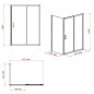 Cersanit Zip - Cabine de douche 79x99 cm, chrome/verre clair S154-003