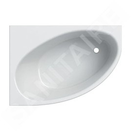 Geberit Selnova - Baignoire d'angle 1400x1000x466 mm, gauche, blanc 554.270.01.1