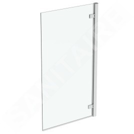 Ideal Standard i.Life - Paroi de baignoire 815 mm, droite, silver bright / verre clair T4884EO