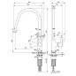 Ideal Standard Gusto - Mitigeur d'évier, or brossé BD408A2