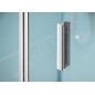 Polysan Deep - Porte de douche pliante 1000 mm, aluminium brillant/verre clair MD1910