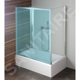 Polysan Deep - Paroi de douche 750 mm, aluminium brillant/verre clair MD3116