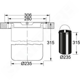Franke KEA - Vide déchets E12, vert/inox 134.0035.042