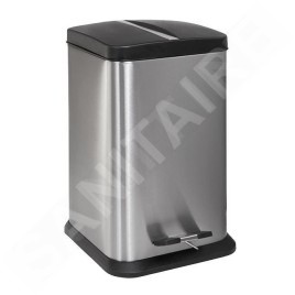 Sanela Poubelles en inox - Poubelle en inox, 20 litres, mat SLZN 80X