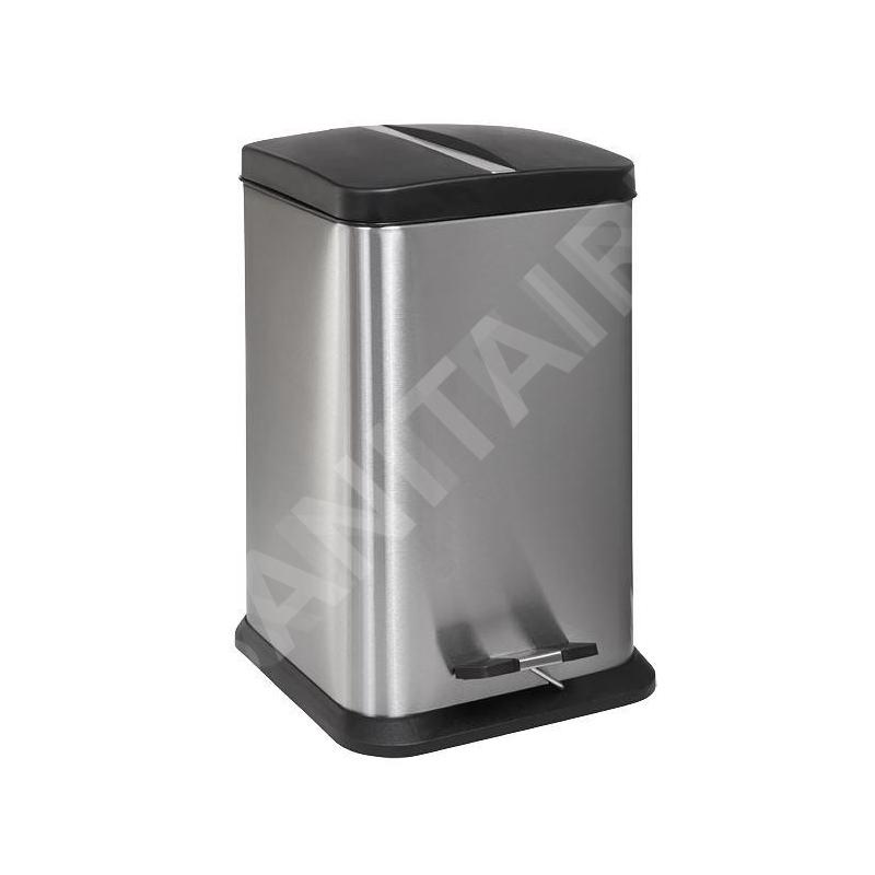 Sanela Poubelles en inox - Poubelle, 12 litres, inox mat SLZN 79X
