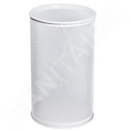 Sanela Paniers métalliques - Poubelle, 32 l, blanche SLZN 98A