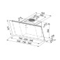 Franke Smart - Hotte aspirante FSMA 605 BK, largeur 60 cm, verre noir 110.0377.736