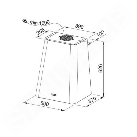 Franke Smart - Hotte aspirante FSMD 508 GN, largeur 50 cm, verte 335.0530.200