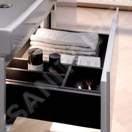 Geberit Xeno 2 - Casier de rangement 323x62 mm, gris 500.525.00.1