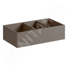 Geberit Xeno 2 - Casier de rangement 373x98 mm, gris 500.527.00.1