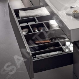Geberit Xeno 2 - Casier de rangement 323x62 mm, gris 500.526.00.1