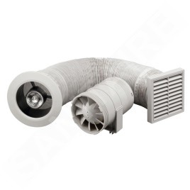 Zehnder Silent - Kit de ventilation avec ventilateur de 100 mm ZSR100LTSK