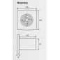 Zehnder Silent - Ventilateur avec minuterie, 100 mm ZSR100TR