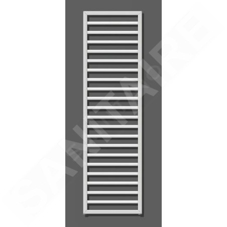 Zehnder Subway - Radiateur de salle de bains 1549 x 600 mm, droit, raccord central 50 mm, laque blanche SUB-150-060