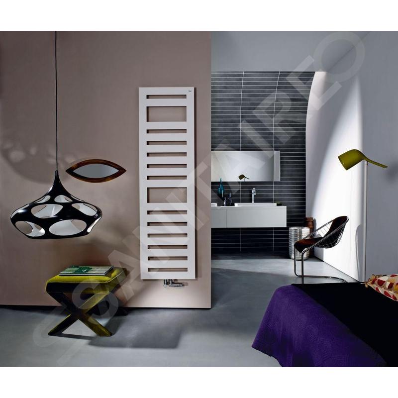 Zehnder Metropolitan Spa - Radiateur de salle de bains 1750 x 400 mm, droit, raccord central 50 mm, laqué blanc MET-180-040