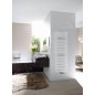 Zehnder Metropolitan Spa - Radiateur de salle de bains 1750 x 400 mm, droit, raccord central 50 mm, laqué blanc MET-180-040