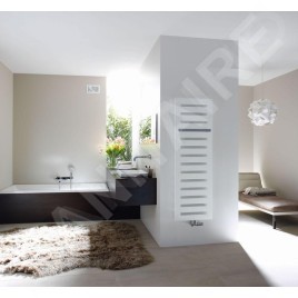 Zehnder Metropolitan Bar - Radiateur de salle de bains 1225 x 500 mm, droit, raccordement central 50 mm, laqué blanc MEP-120-050