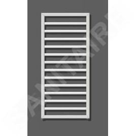 Zehnder Subway - Radiateur de salle de bains 613 x 450 mm, droit, raccord central 50 mm, laque blanche SUB-060-045