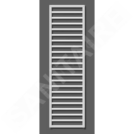 Zehnder Subway - Radiateur de salle de bains 1549 x 450 mm, droit, raccord central 50 mm, laqué blanc SUB-150-045