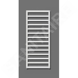 Zehnder Subway - Radiateur de salle de bains 973 x 600 mm, droit, raccord central 50 mm, chromé SUBC-100-060