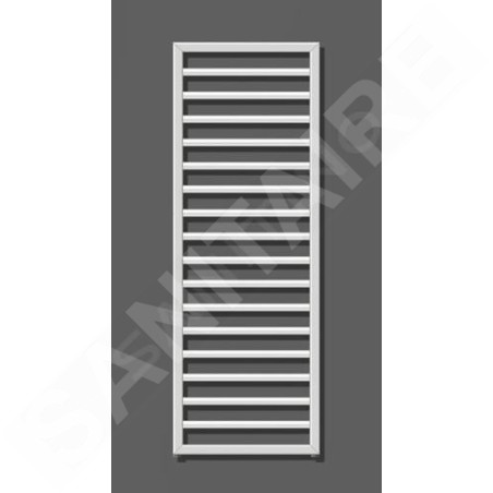 Zehnder Subway - Radiateur de salle de bains 1261 x 600 mm, droit, raccord central 50 mm, acier inoxydable SUBI-130-060