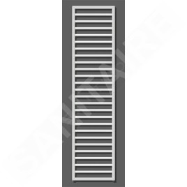 Zehnder Subway - Radiateur de salle de bains 1837 x 600 mm, droit, raccord central 50 mm, acier inoxydable SUBI-180-060