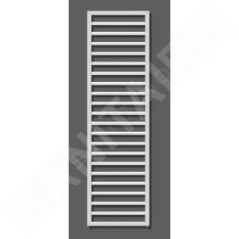Zehnder Subway - Radiateur de salle de bains 1549 x 600 mm, droit, raccord central 50 mm, acier inoxydable SUBI-150-060