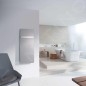 Zehnder Vitalo Bar - Radiateur de salle de bains 1250 x 400 mm, droit, raccord central 50 mm, laqué blanc VIP-125-040