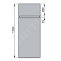 Zehnder Vitalo Bar - Radiateur de salle de bains 1250 x 400 mm, droit, raccord central 50 mm, laqué blanc VIP-125-040