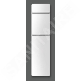 Zehnder Vitalo Bar - Radiateur de salle de bains 1890 x 400 mm, droit, raccord central 50 mm, laqué blanc VIP-190-040