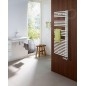Zehnder Forma Asym - Radiateur de salle de bains 1191 x 596 mm, droit, raccordement extérieur 50 mm, laqué blanc LFAR-120-060