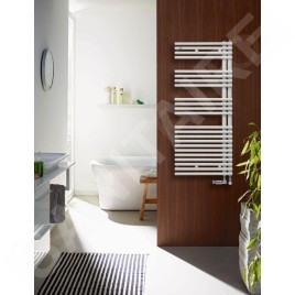 Zehnder Forma Asym - Radiateur de salle de bains 1681 x 596 mm, droit, raccordement extérieur 50 mm, laqué blanc LFAL-170-060