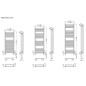 Zehnder Impa - Radiateur de salle de bains 1180 x 500 mm, droit, laqué blanc IMP-120-050