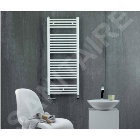 Zehnder Virando - Radiateur de salle de bains 1200x450 mm, raccordement externe, 505 W, blanc AB-120-045