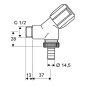 Schell Comfort - Vanne à siège incliné, chrome 033860699