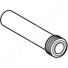 Geberit Accessoires - Rallonge de coude de chasse avec manchette, 150 mm 152.489.16.1