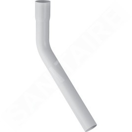 Geberit Accessoires - Rallonge de coude de chasse 45°, 300x100 mm, avec manchone à emboîter 118.020.11.1