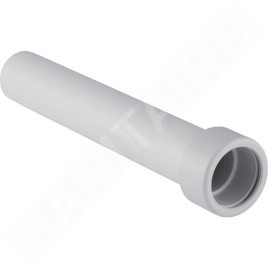 Geberit Accessoires - Rallonge avec raccord presse-étoupe, longueur 500 mm, d 50 mm, blanc alpin 152.161.11.1