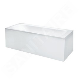 Laufen Solutions - Baignoire avec support et panneau en L droit, 1700x700 mm, blanc H2225060000001