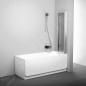 Ravak Supernova - Pare-bain pliant en trois parties VS3 115, 1146x1400 mm, satiné/Rain 795S0U0041