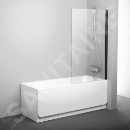Ravak Pivot - Pare-baignoire, 800x1400 mm, noir/verre clair 79840300Z1