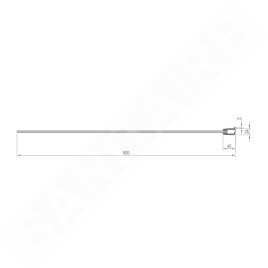 Ravak Pivot - Pare-baignoire, 800x1400 mm, noir/verre clair 79840300Z1