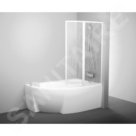 Ravak Supernova - Pare-baignoire VSK2 Rosa 170 P, droite, blanc/pluie 76PB010041