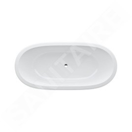 Laufen Il Bagno Alessi One - Baignoire îlot 1830x870 mm, avec éclairage LED et capteur, blanc H2459720006151